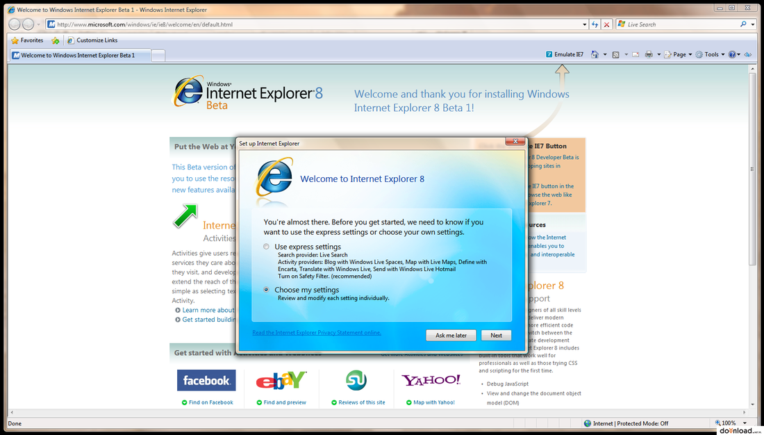 download window explorer 8 free